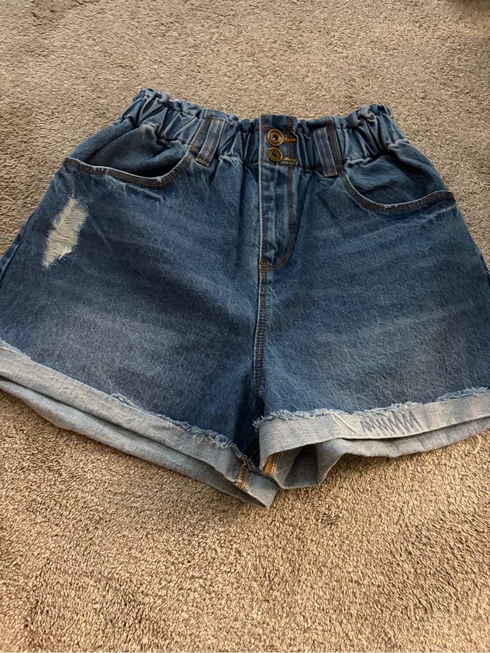 A loves A High-Rise Blue Denim Women's Shorts